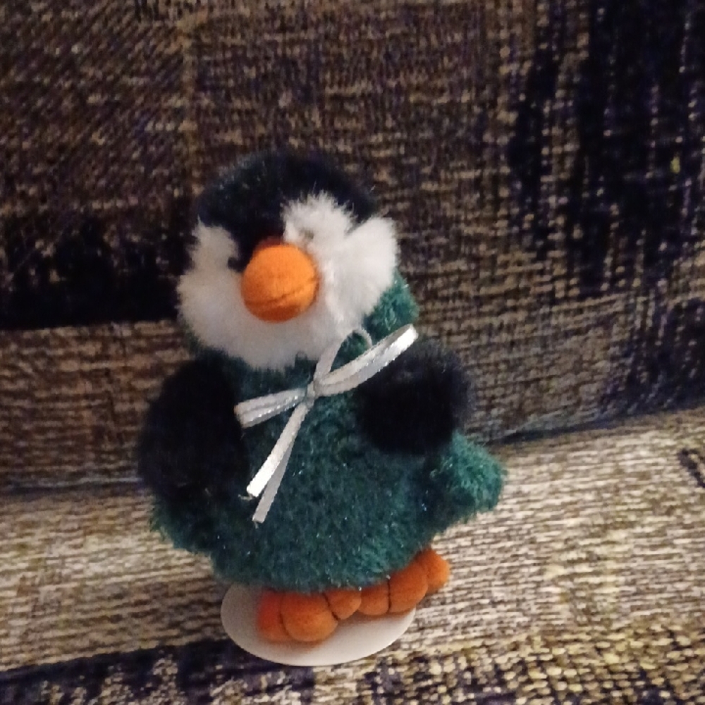 4/$80 Cute Penguin Plush In A Christmas Tree Costume - Stand